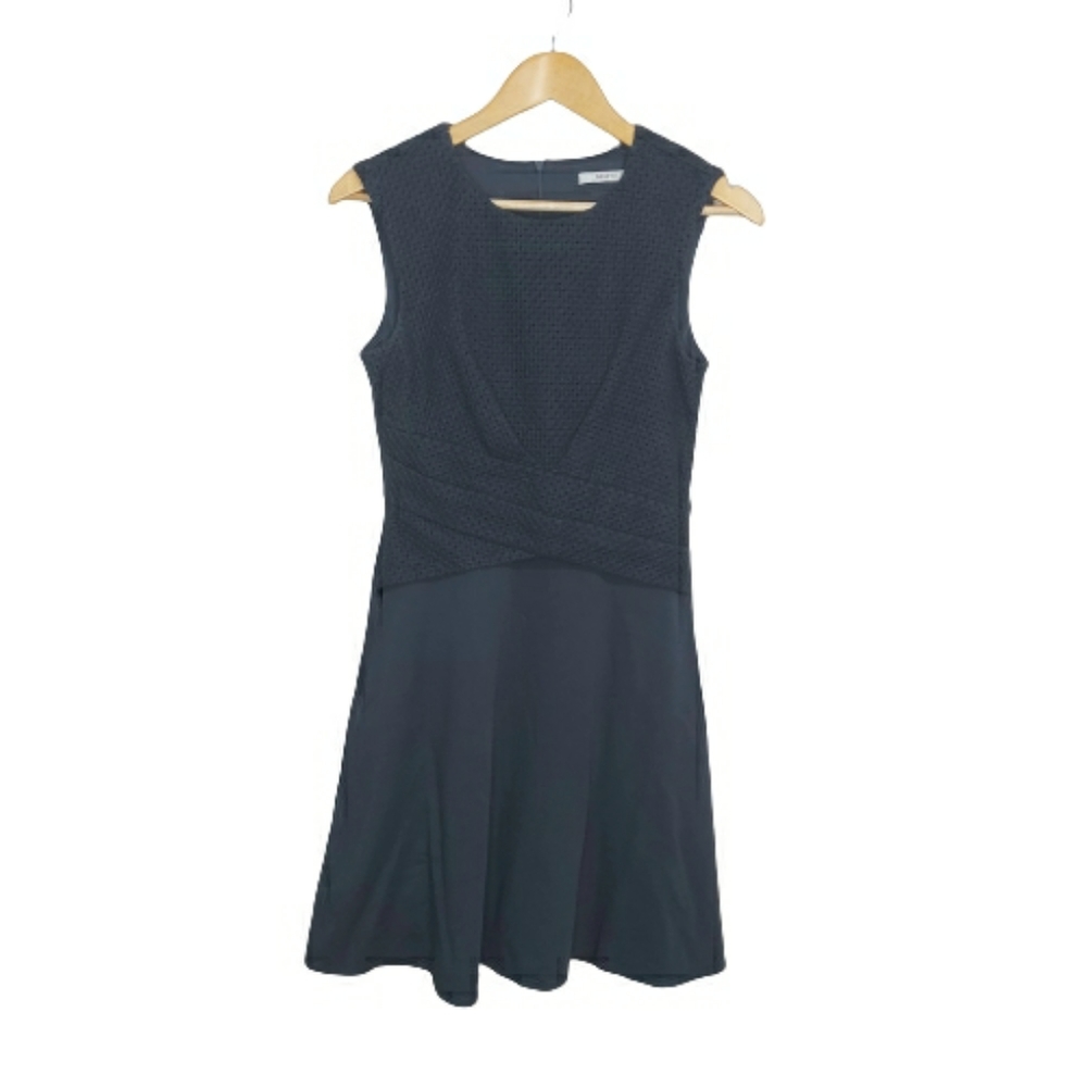 BAILEY 44 Gray Sleevless Fit N Flare Dress Sz Sm